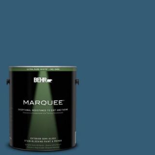 BEHR MARQUEE 1 gal. #M490 7 Shasta Lake Semi Gloss Enamel Exterior Paint 545301