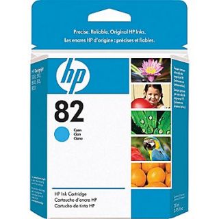HP 82 Cyan Ink Cartridge (CH566A), 28ml