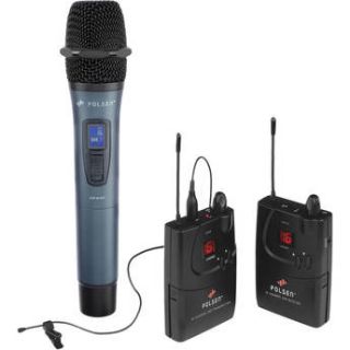 Polsen UHF ENG Handheld and Lavalier Microphone Kit ULW 16KII