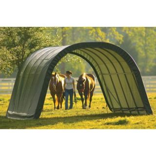 Equine Run In Shed Round Style, 13' x 20' x 9'
