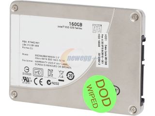 Refurbished: HP 652185 002 INTEL SSDSA2BW160G3H  2.5" 160GB  3Gbps  SSD SATA