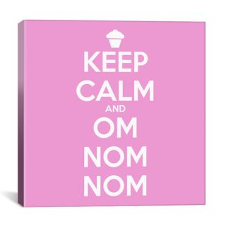 Kitchen Keep Calm and Om Nom Nom II Canvas Art