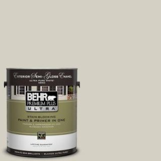 BEHR Premium Plus Ultra 1 Gal. #UL190 10 Clay Beige Semi Gloss Enamel Exterior Paint 585001