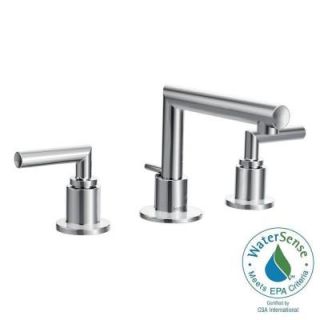 MOEN Arris 8 in. Widespread 2 Handle Bathroom Faucet Trim Kit in Chrome (Valve Sold Separately) TS43002