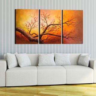 Hand painted Four Seasons 5 piece Gallery wrapped Canvas Art Set