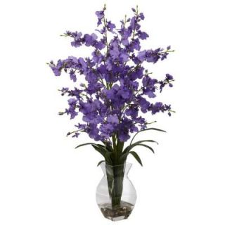 Nearly Natural Dancing Lady Orchid with Vase Arrangement in Purple 1294 PP
