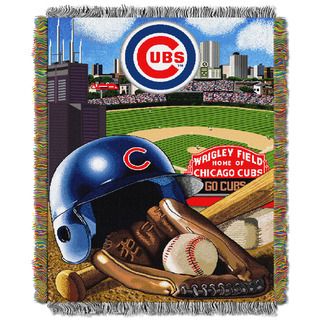 MLB Chicago Cubs Woven Tapestry Throw