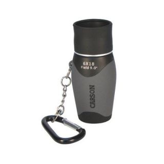 Carson MiniMight 6x18mm Pocket Monocular with Carabiner Keychain (Set of 2) (Set of 2)