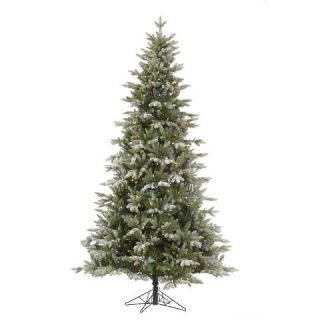 Balsam Frosted LED Pre lit Slim Artificial Christmas Tree   Multicolor