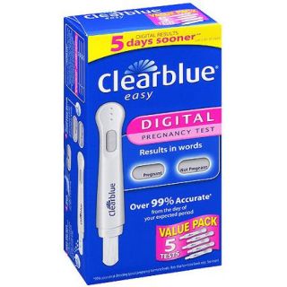 Clearblue Digital Pregnancy Test with Smart Countdown, 5 count