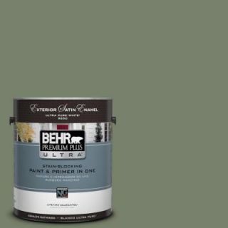 BEHR Premium Plus Ultra 1 gal. #430F 5 Bahia Grass Satin Enamel Exterior Paint 985301