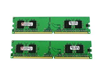 Kingston ValueRAM 512MB (2 x 256MB) 240 Pin DDR2 SDRAM DDR2 533 (PC2 4200) Dual Channel Kit Desktop Memory Model KVR533D2N4K2/512
