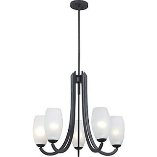 Kenroy Home Mirage 5 Light Chandelier, Forged Graphite Finish