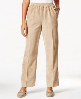 Alfred Dunner Pull On Solid Corduroy Pants   Pants   Women