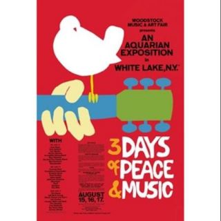 WOODSTOCK 3 Days of Peace Poster Print (24 x 36)