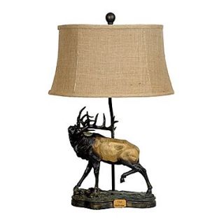 Crestview The Challenge 28.25 H Table Lamp with Bell Shade