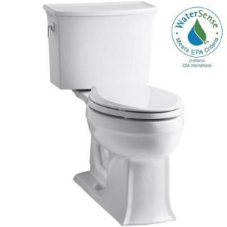 KOHLER Archer Comfort Height 2 piece 1.28 GPF Elongated Toilet with AquaPiston Flushing Technology in White K 3551 0