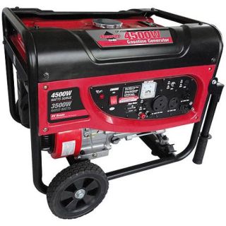 Smarter Tools 4500W Portable Generator with No Flat Wheels and Handles
