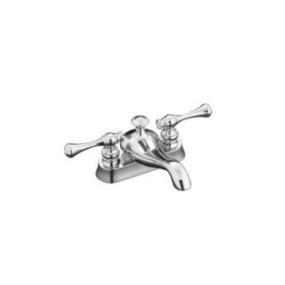 Kohler Revival Centerset Bathroom Sink Faucet with Traditional Lever