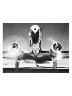 Front View of Passenger Airplane (Giclee) by Global Gallery