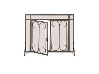 Iron Gate Screen with Doors Burnished Black