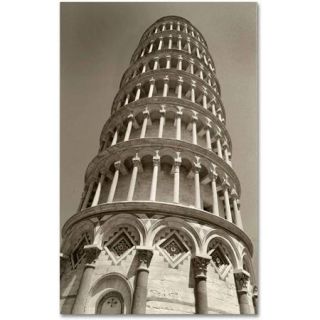 Trademark Fine Art "Pisa Tower II" Canvas Art by Chris Bliss