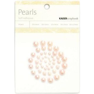 Self Adhesive Pearls 50/Pkg Blush