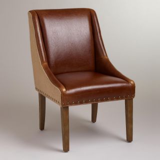 Leather and Jute Wes Dining Chair