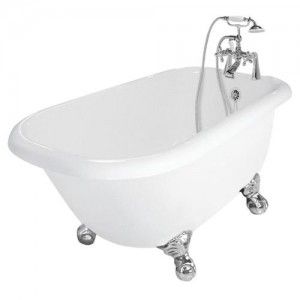 American Bath Factory T050B CH Trinity Bathtub Faucet Package 1   White