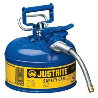 JUSTRITE 7210320 Type II Safety Can, Blue, 10 1/2 In. H