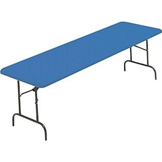 IndestrucTable TOO Folding Table,1200 Series   Blue   30 x 96