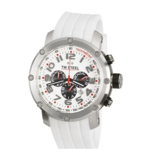 TW Steel Mens Canteen Stainless Steel Chronograph and Tachymeter