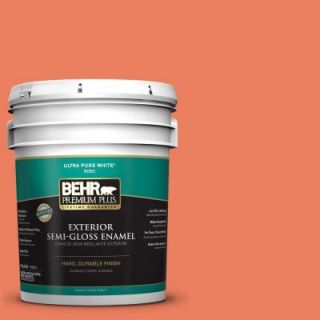 BEHR Premium Plus 5 gal. #200B 6 Mesa Sunrise Semi Gloss Enamel Exterior Paint 534005