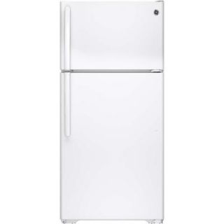 GE 14.6 cu. ft. Top Freezer Refrigerator in White GTS15CTHRWW