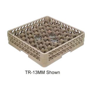 Vollrath TR 13MMMM Full Size Glassware Rack   Low Profile 42 Compartment, 4 Extenders, Beige