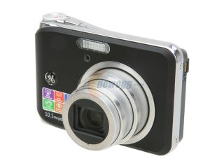 Refurbished: GE W1000 Black 10.1 MP 3X Optical Zoom Digital Camera