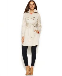 Via Spiga Double Breasted Belted Trench Coat