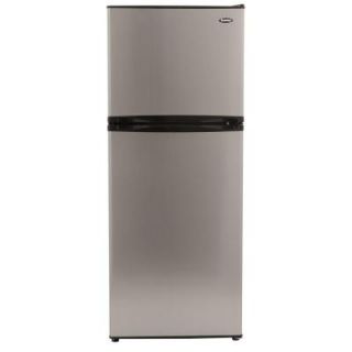 Danby 9.9 cu. ft. Top Freezer Refrigerator in Stainless Look, Counter Depth DFF100C1BSLDB