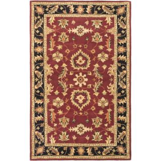 Timeless Traditional Hand Tufted Red Area Rug by Ecarpet Gallery