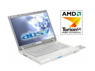 ABS Laptop MAYHEM F 15 R35 AMD Turion 64 MT 32 (1.80 GHz) 256 MB Memory 40 GB HDD SiS Mirage 2 15.4" Windows XP Home