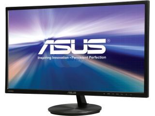 Refurbished: ASUS VN248H P Black 23.8" 5ms (GTG) HDMI Widescreen LED Backlight LCD Monitor IPS With 1 Year Extended Warranty 80,000,000:1 Built in Speakers