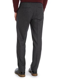 Peter Werth Kurt N.1 Cut Flat Fronted Flannel Trousers Charcoal