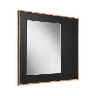 Luni Mirror with Bamboo Frame and Blackboard Magnetic Surface by WS