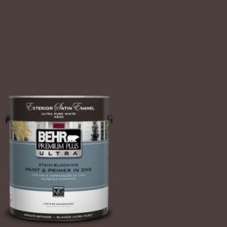 BEHR Premium Plus Ultra 1 Gal. #UL110 23 Polished Leather Satin Enamel Exterior Paint 985301