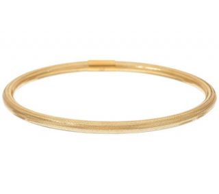 Vicenza Gold Woven Omega Style Bracelet, 14K Gold —