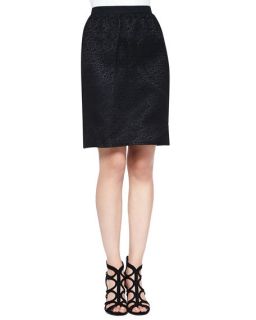 Jason Wu Corded Lace Skirt, Black