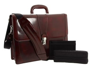 Bosca Old Leather Collection   Double Gusset Briefcase Cognac Leather