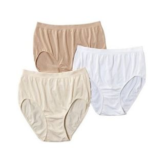 Beauty by Bali® Womens Briefs BT40WP 3 Pack (Colors May Vary