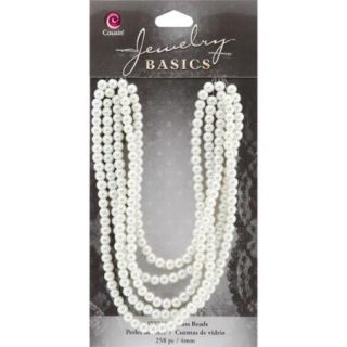 Jewelry Basics Pearl Beads 4mm 258/Pkg White