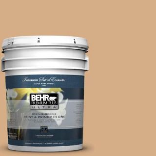 BEHR Premium Plus Ultra 5 gal. #S270 4 Praline Satin Enamel Interior Paint 775405